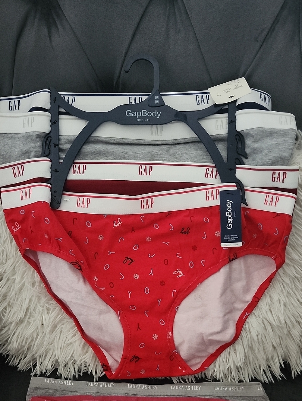 New Women Panties, Briefs Mix Of Gap And Laura Ashley Size M, 10pc